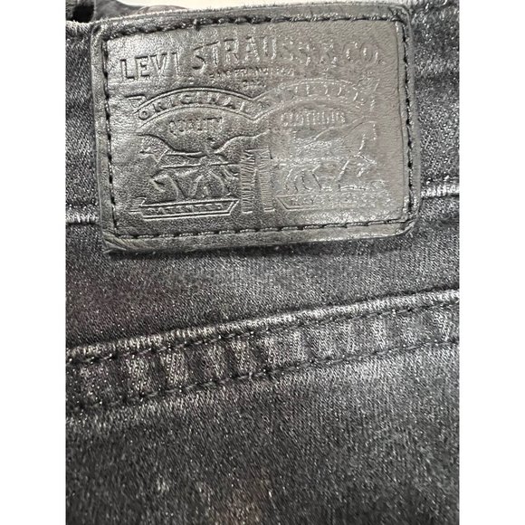 Levis 721 Fringe High Rise Skinny Ankle Black Jeans Western Cowgirl Inspired 32 - Picture 7 of 8